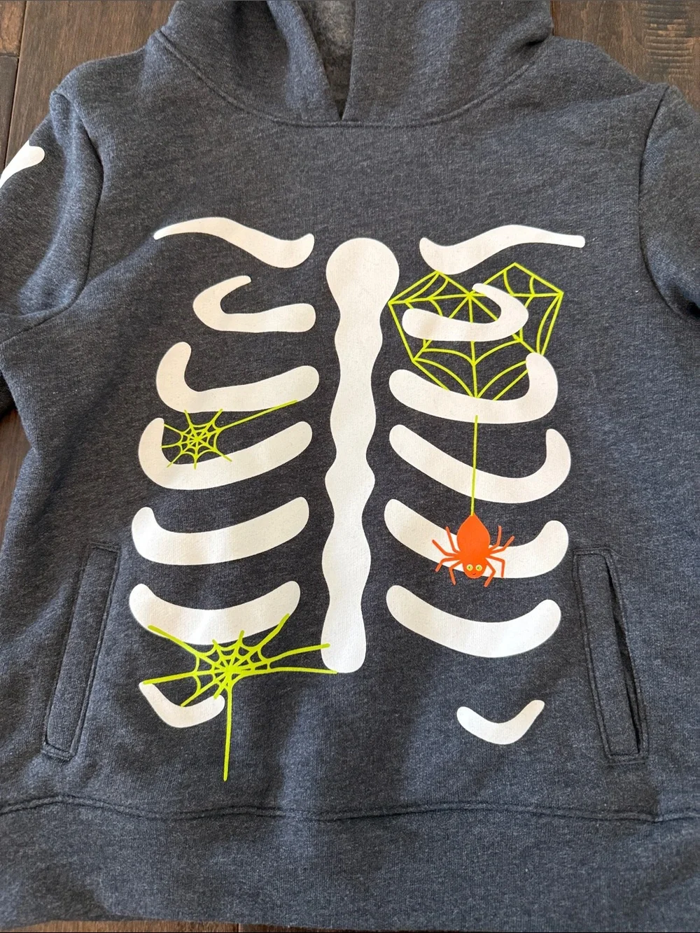 NWT Cat and Jack Kids Halloween Skeleton Hoodie & Jogger Set - Dark Gray